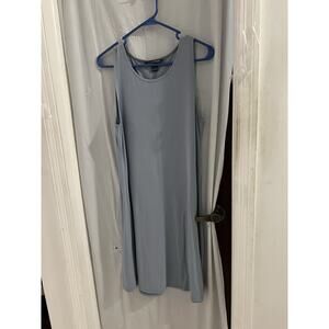 Free Fly Blue Tank Shift Dress Sz L Stretch Comfort